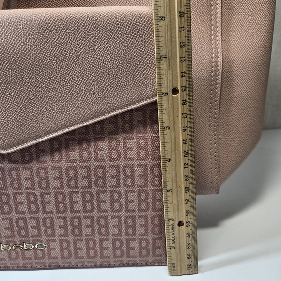 bebe Pink Tote with Monogram Clutch - Picture 5 of 12
